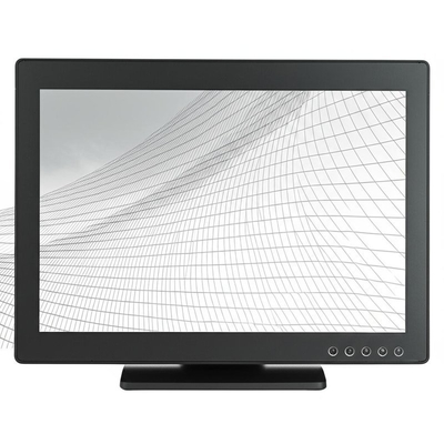 Moniteur tactile industriel haute résolution avec résolution 1280 x 1024, entrée de signal tactile RS232 / USB et temps de réponse de 5 ms