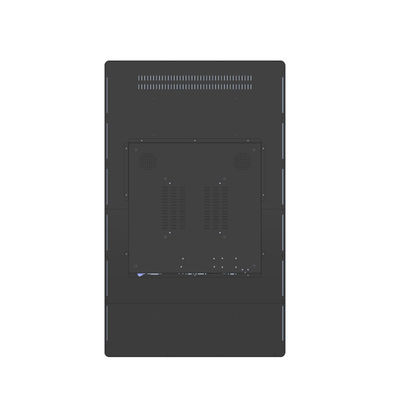 Moniteur à écran tactile super courbé en forme de J 1 ms Réponse PCAP avec barres de lumière latérale LED