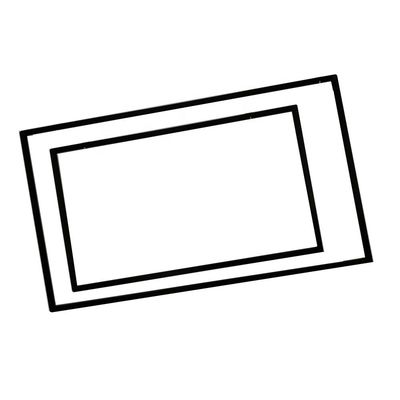55"Inch Infrarouge Multi-touch Overlay Kit Cadre ouvert Noir 300cd/M2