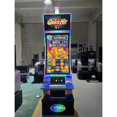 110V/220V Machine à sous pour armoires métalliques Moniteur tactile de jeu incurvé de 43 pouces