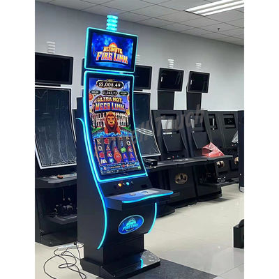 110V/220V Machine à sous pour armoires métalliques Moniteur tactile de jeu incurvé de 43 pouces