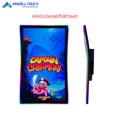 Anwell Touch Nouveau écran tactile courbé J de 43' 1920 X 1080 Full HD Écran tactile de jeu courbé PCAP