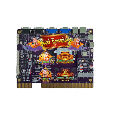 Jeu multi-habileté Pcb Board Enveloppe rouge 4 en 1 Pour machine d'arcade