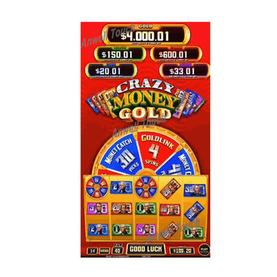 Jeu d' habileté verticale Pcb Board Crazy Money Gold Pour la machine de jeu