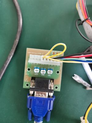 Connecteur VGA RGB CGA Pour POG POT O Convertisseur de signal en or Pièces de rechange de carte PCB