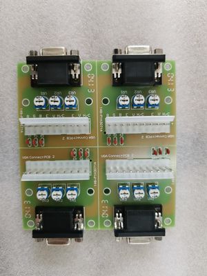 Connecteur VGA RGB CGA Pour POG POT O Convertisseur de signal en or Pièces de rechange de carte PCB