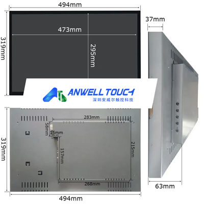 22 pouces 1680*1050 Aristocrat Gaming PCAP écran tactile avec VGA/DVI/USB