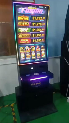 PCPA courbe touche machine à sous base armoire de jeu de compétence moniteur tactile métal 43 pouces