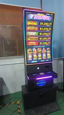 PCPA courbe touche machine à sous base armoire de jeu de compétence moniteur tactile métal 43 pouces