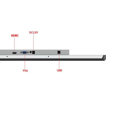 17.3 pouces HD 1920x1080 imperméable à l'eau industriel Moniteur à écran plat 1000Nits Multi-touch Capacitif