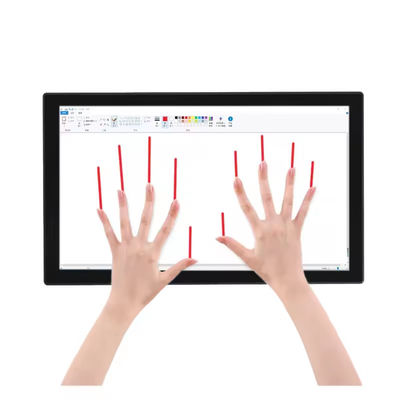 43" imperméable à l'eau IP65 Écran tactile industriel d'affaires PC monté sur le mur PCAP Moniteur multi-touch Écran tactile