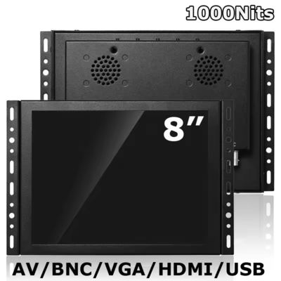 Écran tactile industriel résistif / capacitif de 8 pouces avec résolution 1024x768