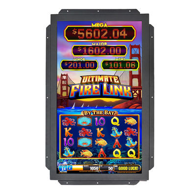 55 pouces Ultra réactif 5 ms machine de jeu infrarouge Moniteur d'écran tactile avec une précision de 10 points sans faille